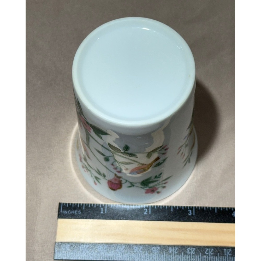 Vtg Jakson Midcentury Tropical Birds Toothbrush Holder Soap Dish Cup Tree Floral - Picture 5 of 15